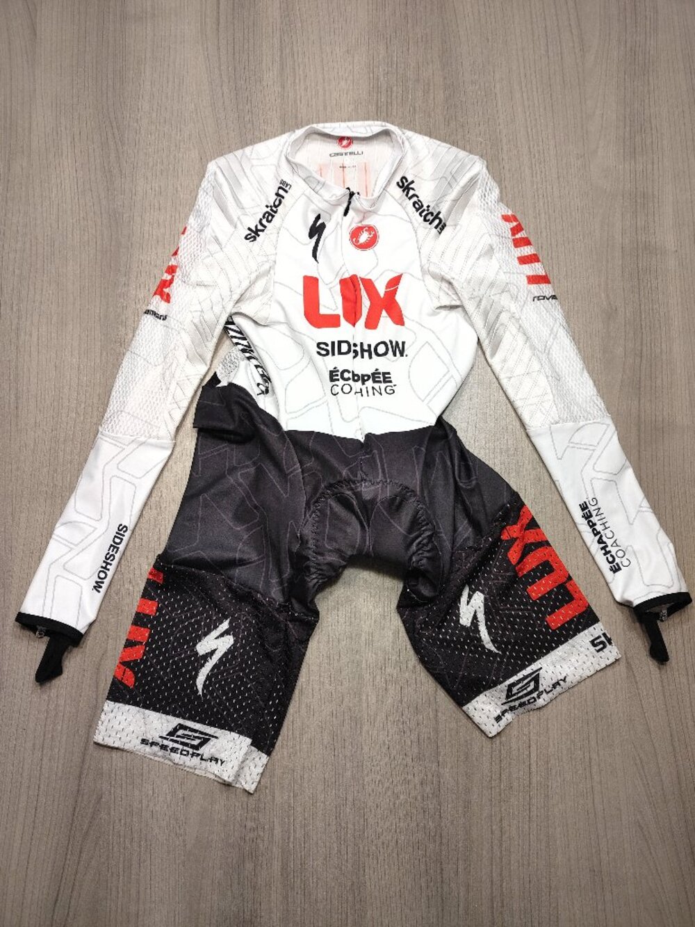 Men's Castelli long-sleeve cycling skinsuit Size S